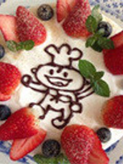 【米粉】豆乳のハニーデコレーションケーキ-レシピのメイン写真