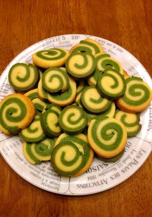 しっとり抹茶のうずまきクッキー-レシピのメイン写真