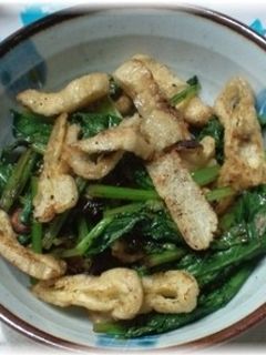 かぶの葉と油揚げの炒め物-レシピのメイン写真