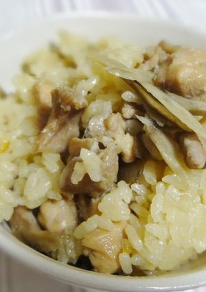 新牛蒡と鶏肉の炊き込みご飯-レシピのメイン写真