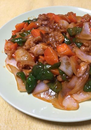 薄切りロースの簡単酢豚-レシピのメイン写真