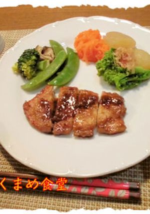 【ポークソテー　バルサミコ酢風味】　-レシピのメイン写真