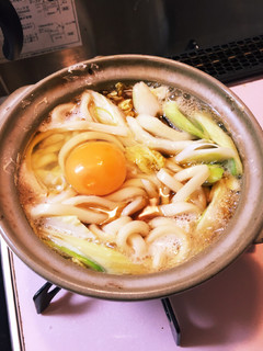 簡単!ねぎと豚で作る私の土鍋うどん-レシピのメイン写真