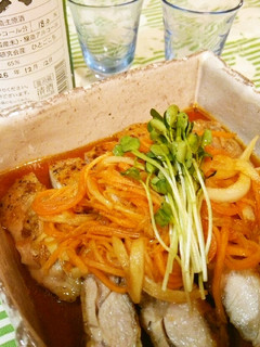 たっぷり野菜の鶏肉南蛮漬け♬*゜-レシピのメイン写真