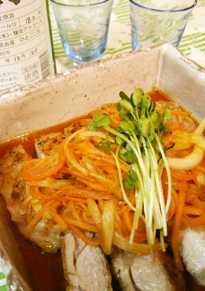 たっぷり野菜の鶏肉南蛮漬け♬*゜-レシピのメイン写真