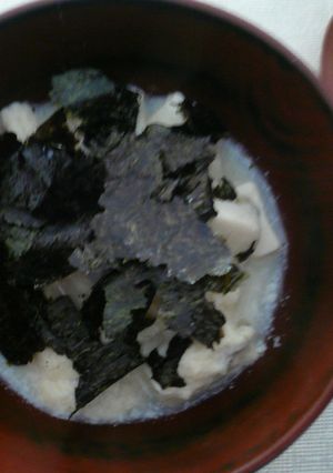 豆腐と海苔の豆乳スープ-レシピのメイン写真