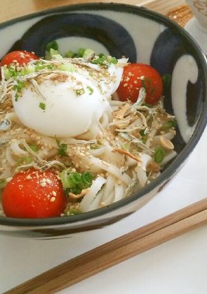 温玉のせ！！ぶっかけうどん-レシピのメイン写真
