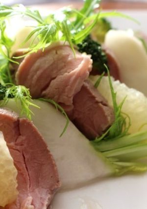 ローストポークと冬野菜のごちそうサラダ-レシピのメイン写真