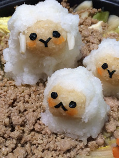 ひつじの親子の大根おろしアート鍋♡-レシピのメイン写真