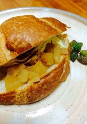 りんごのクロワッサンサンド-レシピのメイン写真