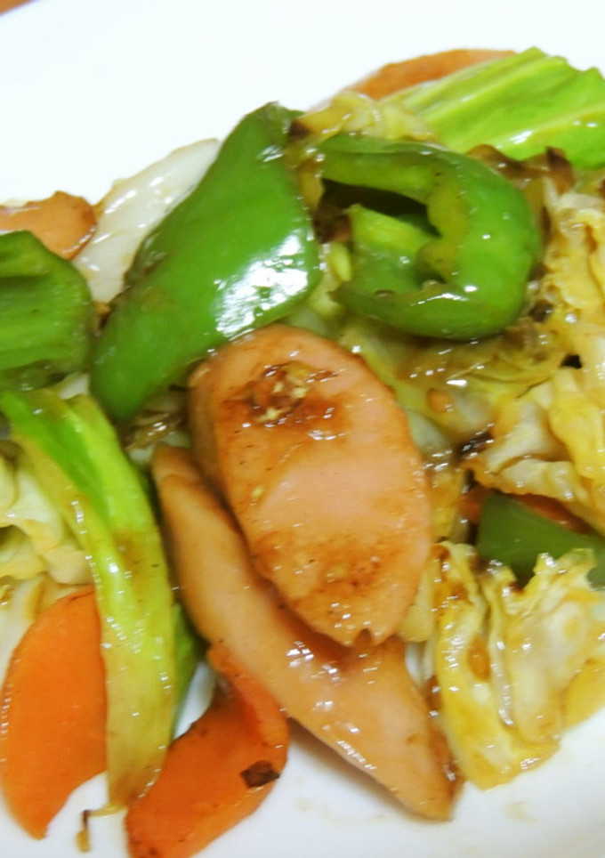 お弁当にも♡おさかなソーセージと野菜炒め-レシピのメイン写真