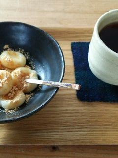 子どもと一緒に*豆乳白玉団子-レシピのメイン写真