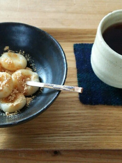 子どもと一緒に*豆乳白玉団子-レシピのメイン写真