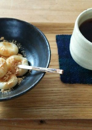 子どもと一緒に*豆乳白玉団子-レシピのメイン写真