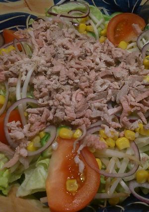 *薄切り豚の野菜たっぷりサラダ*-レシピのメイン写真