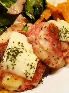 じゃが芋とコンビーフのチーズ入りお焼き-レシピのメイン写真