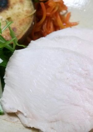 お湯に浸けるだけ!超しっとりな茹でムネ肉-レシピのメイン写真