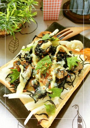 残り福❀ひじき煮＆大根皮のトースト-レシピのメイン写真
