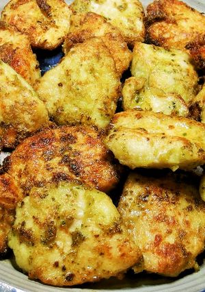 鶏むね肉のしっとりやわらかバジル焼き-レシピのメイン写真
