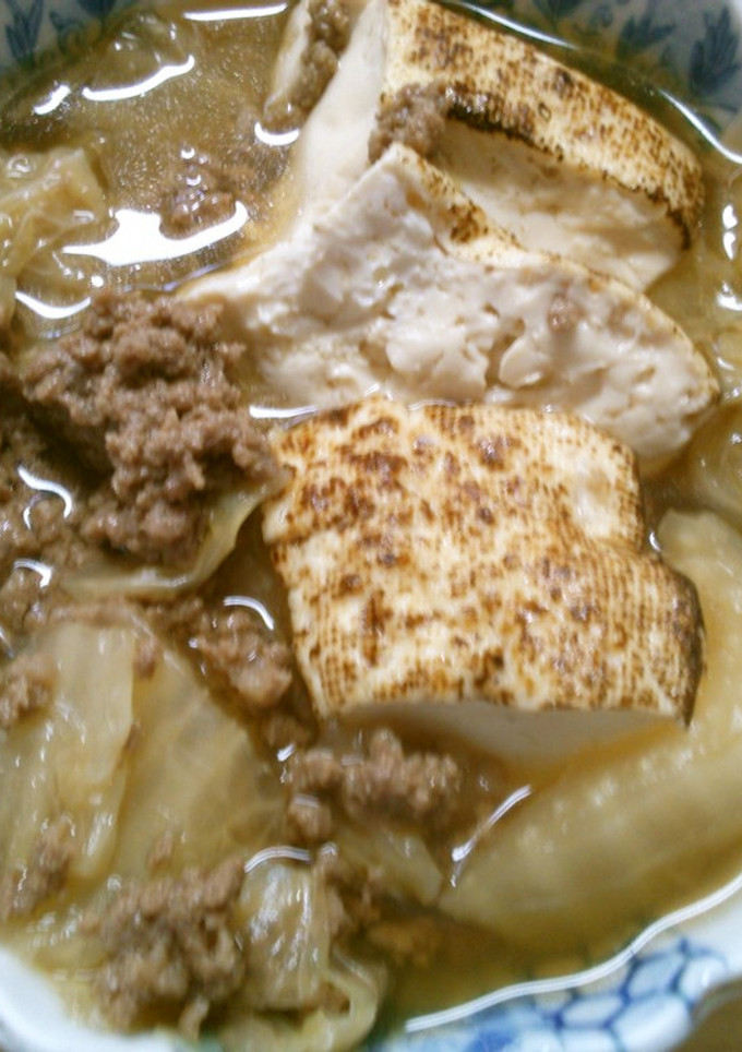 白菜 豆腐 挽き肉の 煮物 ~肉豆腐風~-レシピのメイン写真