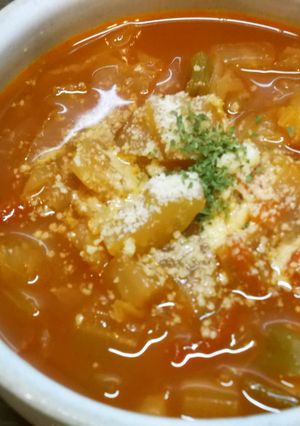 野菜たっぷり❀白菜のミネストローネ-レシピのメイン写真