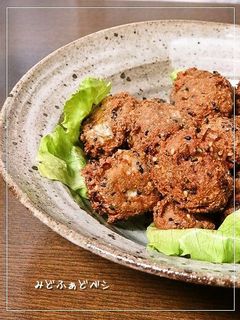 高野豆腐と鯖缶のおつまみ団子-レシピのメイン写真