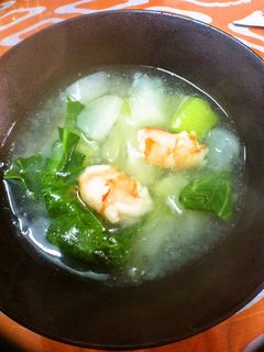 カブと海老とチンゲン菜のとろとろ煮-レシピのメイン写真