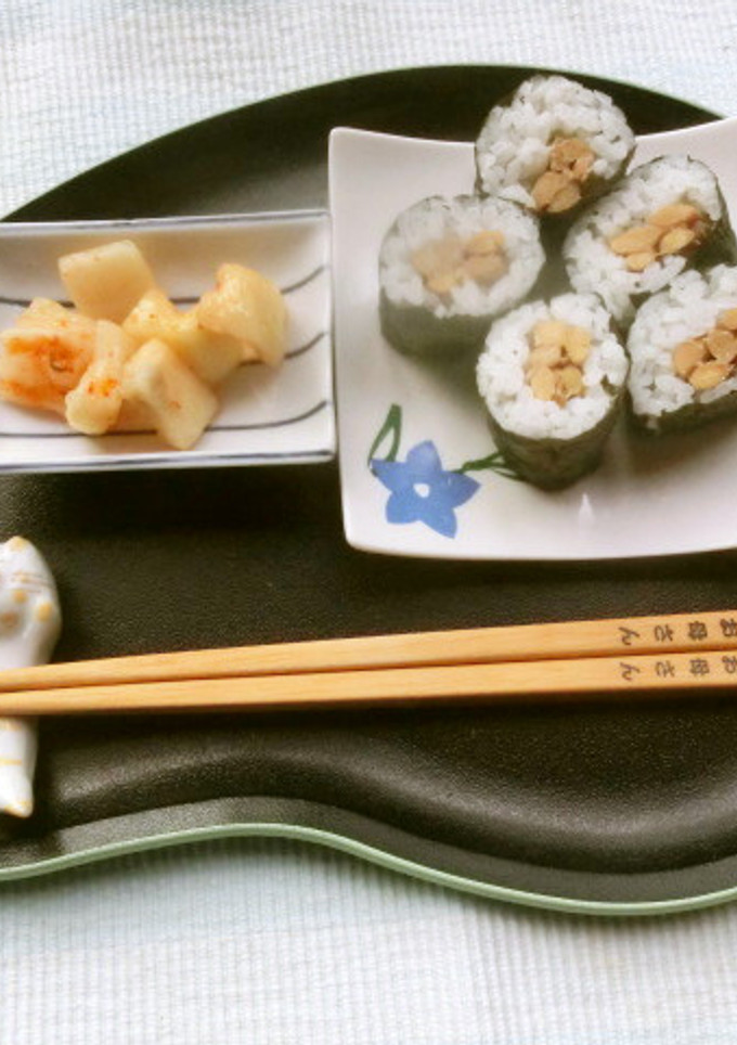 納豆巻き　簡単　誰でも上手に！箸箱利用-レシピのメイン写真
