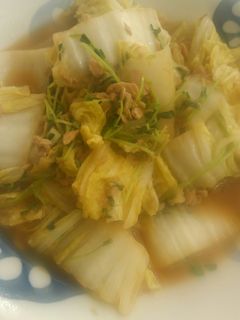 簡単♪白菜と豆苗のツナ煮☆-レシピのメイン写真