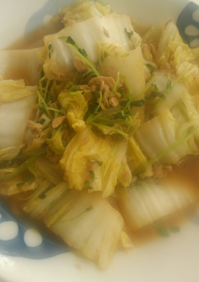 簡単♪白菜と豆苗のツナ煮☆-レシピのメイン写真