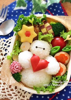 キャラ弁☆簡単ベイマックスより愛を込めて-レシピのメイン写真