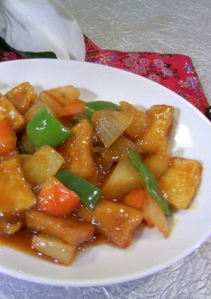 節約 高野豆腐で酢豚もどき-レシピのメイン写真