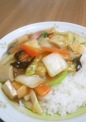 ピリ辛が美味しい♪ベジタリアンの中華丼-レシピのメイン写真