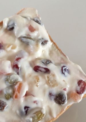 ドライフルーツヨーグルト＊おめかし食パン-レシピのメイン写真