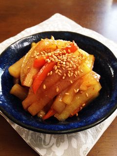 旬!!大根の甘辛炒め☆お弁当にも☆-レシピのメイン写真