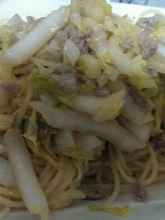 白菜と豚挽き肉の和風パスタ-レシピのメイン写真