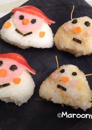 【簡単】サンタとトナカイのおにぎり-レシピのメイン写真