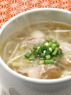 白だしで作る★鶏ともやしの生姜スープ♡-レシピのメイン写真
