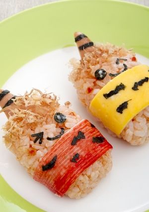 節分簡単キャラ弁レシピ！鬼さんおにぎり-レシピのメイン写真