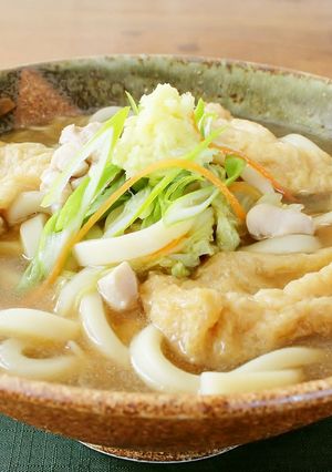 レンジでつくる、ポカポカしょうがうどん-レシピのメイン写真