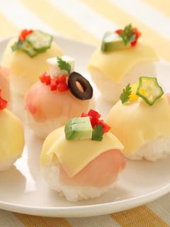 生ハムとチーズのてまり寿司-レシピのメイン写真