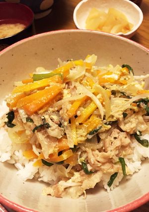 ラーメンスープアレンジ☆あんかけ丼-レシピのメイン写真