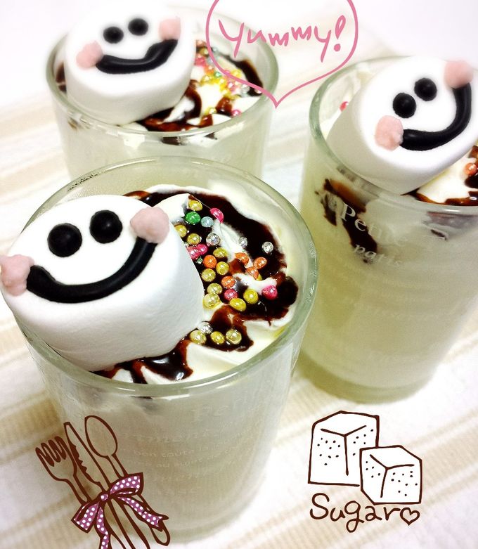 簡単スマイルパンナコッタ by STREETママ 【クックパッド】 簡単