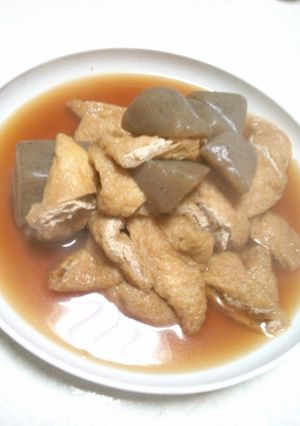 油揚げこんにゃくの煮物-レシピのメイン写真