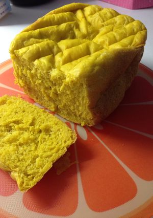 ＊フォロミ利用＊カボチャたっぷり食パン-レシピのメイン写真