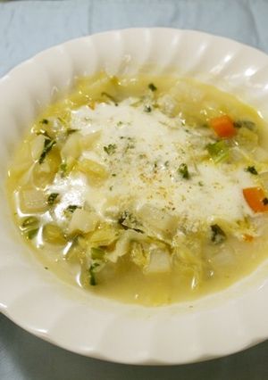 【使いきり】野菜たっぷりミネストローネ-レシピのメイン写真