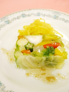 【使いきり】色どり野菜のテリーヌ仕立て-レシピのメイン写真