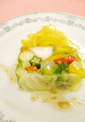 【使いきり】色どり野菜のテリーヌ仕立て-レシピのメイン写真