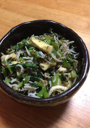 シラスと葉物のお総菜-レシピのメイン写真