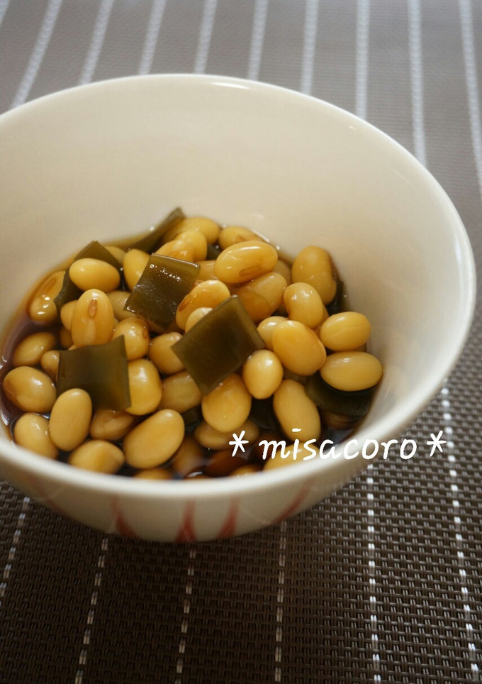 m節分豆で大豆と昆布の煮物-レシピのメイン写真
